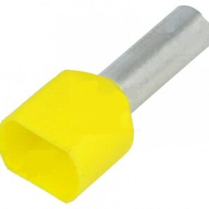 Terminale a Bussolotto 2x6mm Giallo